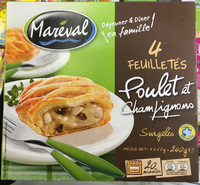 4 Feuilletés Poulet et Champignons surgelés