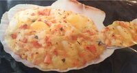 Coquilles aux noix de Saint Jacques et saumon