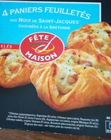 Paniers feuilletés noix St Jacques
