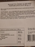 Bûchette crème au beure parfum chocolat