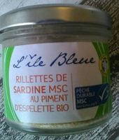 Rillettes de sardines MSC au piment d'Espelette bio
