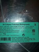 Crêpes Au Froment Sucrées Bio