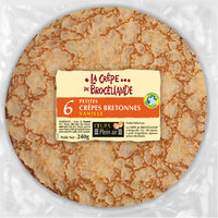 6 Petites Crêpes Bretonnes Vanille aux Oeufs de Plein Air en sachet
