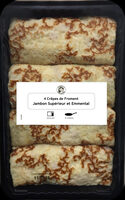 4 Crêpes de Froment Roulées Jambon Supérieur et Emmental