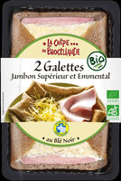 2 Galettes Jambon Supérieur et Emmental Biologiques