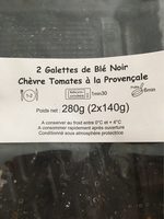 2 galettes chèvre