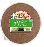 4 Galettes de Blé Noir Biologiques Tradition Bretagne en barquette