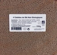 4 Galettes de Blé Noir Biologiques