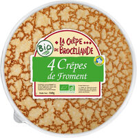 4 Crêpes de Froment Biologiques en barquette