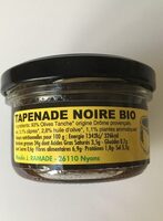 Tapenade noire Bio
