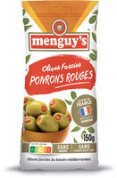 Olives farcies aux poivrons rouges 150g
