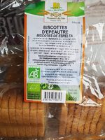 Biscottes d'epeautre