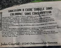 Saucisson à cuire surgele