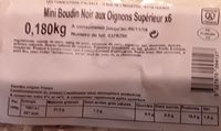 Boudin noir au oignons