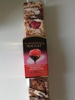 Nougat tendre chocolat noir framboise