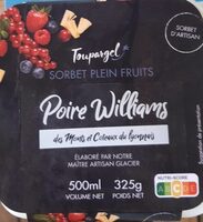 Sorbet plein fruits Poire Williams
