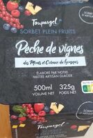 Sorbet Plein Fruits Pêche de vigne