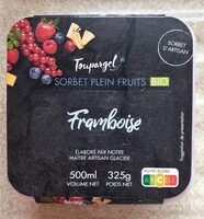 Sorbet plein fruits framboise