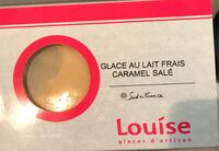Glace glace au lait frais au caramel salé
