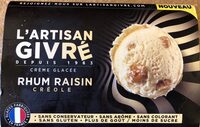 Creme glacee rhum raisin