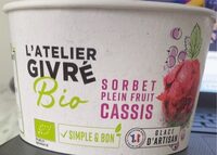 Sorbet plein fruit cassis