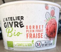 Sorbet plein de fruit Fraise