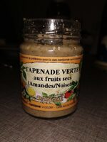 Tapenade verte aux fruits secs ( Amandes / Noisettes )