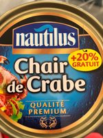 Chair de crabe qualité prémium Nautilus