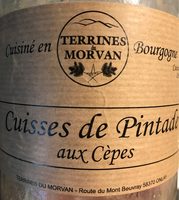 Cuisses de pintade aux cepes