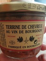 Terrine de chevreuil au vin de Bourgogne