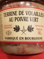 Terrine de volailles au poivre vert