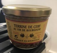 Terrine de cerf au vin de bourgogne