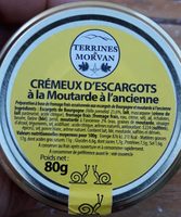 Crémeux d'escargot à la moutarde à l ancienne
