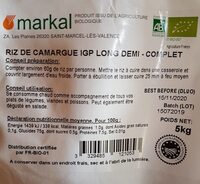 Riz de Camargue IGP 1/2 complet