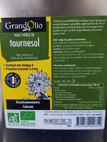 Huile vierge de tournesol bio