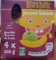 Gourde purée de fruits pomme banane