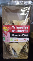 Triangles feuilletés - Sésame-Pavot