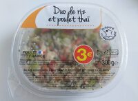 Duo de riz et poulet thaï