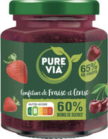 Confiture de fraise et cerise