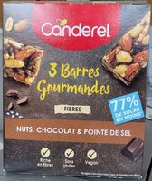 Barres gourmandes nuts chocolat et pointe de sel