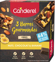 3 Barres gourmandes Nuts, Chocolat & Banane