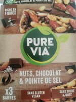 Barres Nuts, chocolat et pointe de sel
