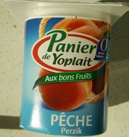 Panier de Yoplait (0 % MG, 0 % Sucres ajoutés) - (Fraise, Pêche, Cerise, Ananas, Abricot, Mûre) 4 Pots