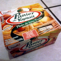 Panier de Yoplait Pêche, Poire