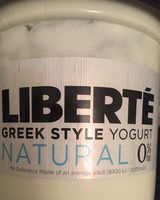Liberte Yoghurt, Natural 0%