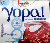 Yopa ! Nature sur lit de Cerise (0 % MG)