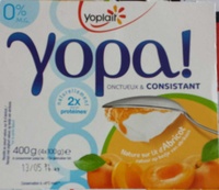Yopa! Nature sur lit d'Abricot (0% MG)