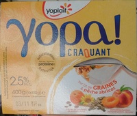 Yopa! Craquant sur lit de graines & pêche abricot (2,5% MG)