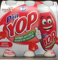 Yaourt à boire sucré aromatisé