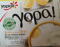 Yopa sur lit de citron